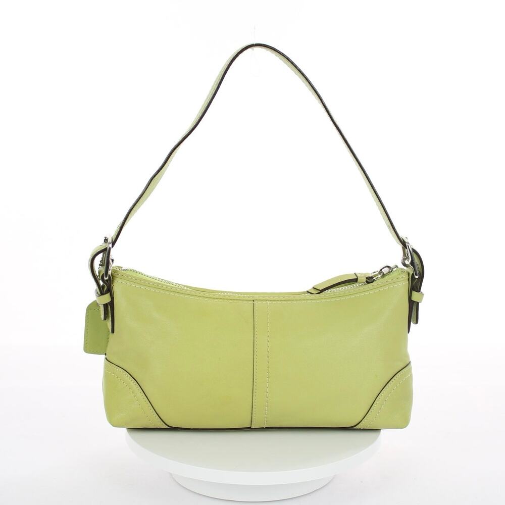 Coach Hamptons Demi Light Green Leather Shoulder Bag J0772-F11195 - Picture 2 of 8